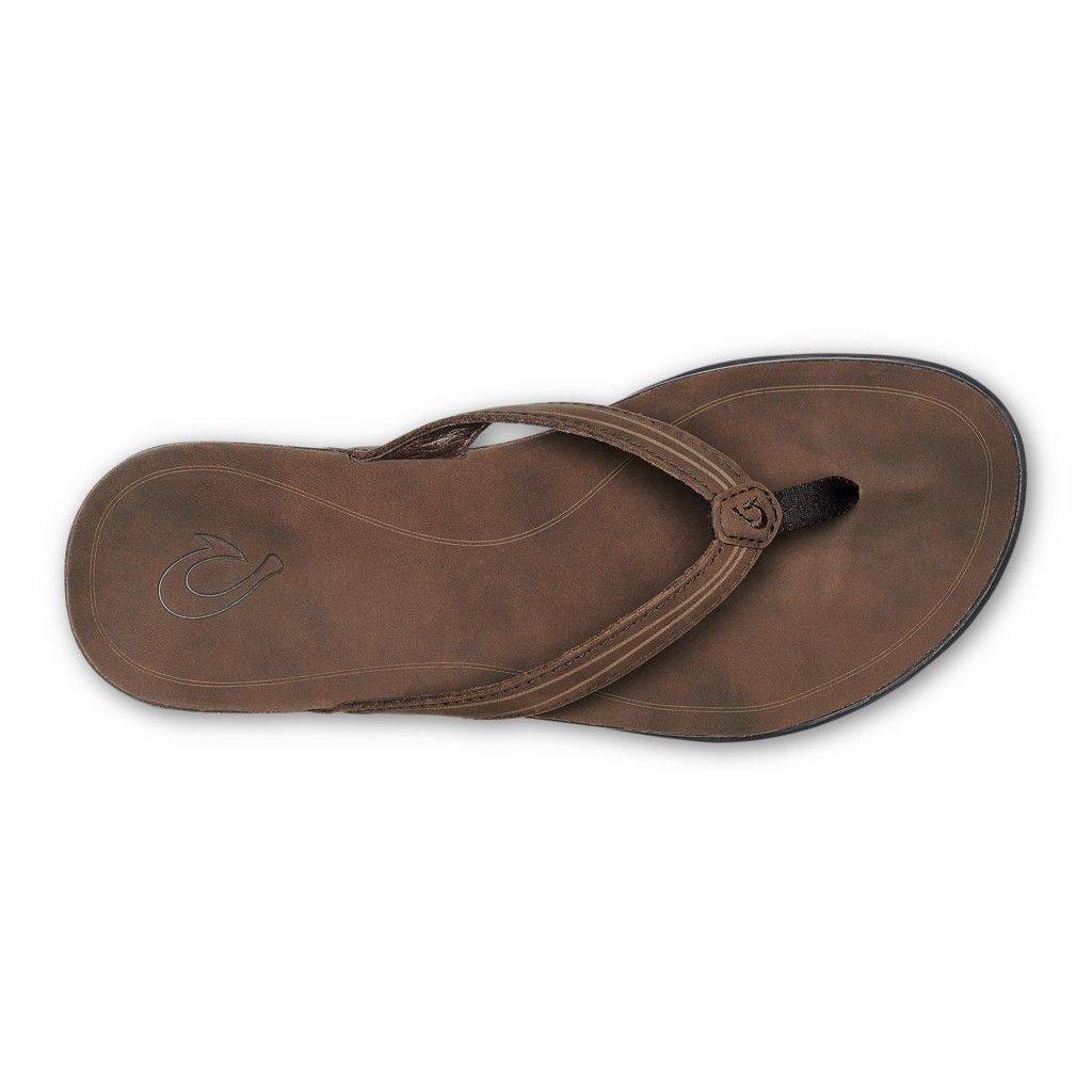 Sandalias Olukai ‘Aukai - Chanclas Mujer Cafes 20563-180